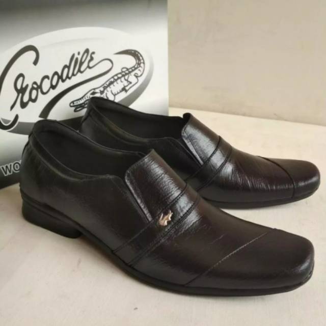 Bayar ditempat !!! Corocodile - sepatu pantofel cocodile kulit asli, sepatu kantor.formal.hotel