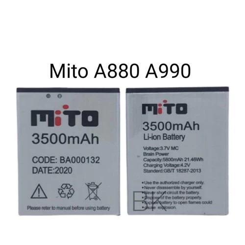 BATERAI MITO A880 A990 M26 A19 A28+ A28 A16 A62 A17 A69 FANTASY ORI 99 KUALITAS PATEN