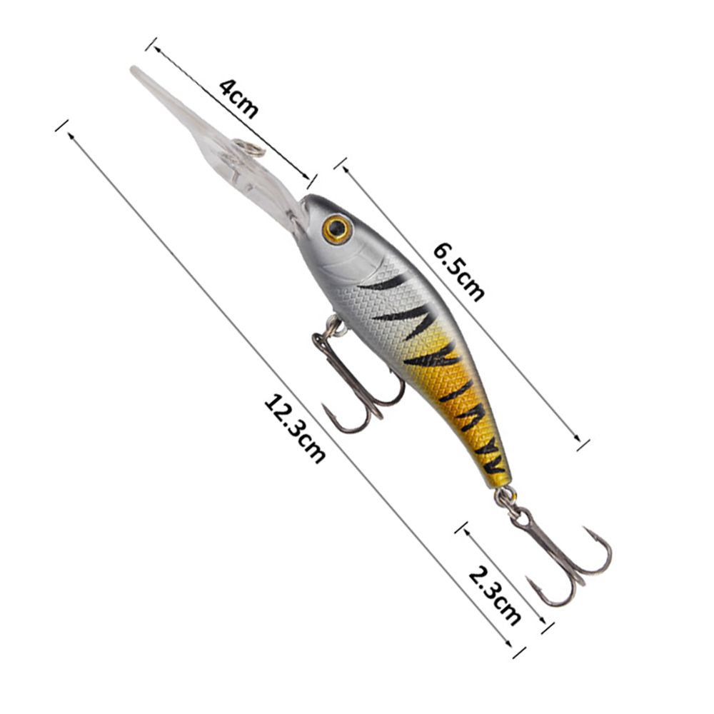 Umpan Pancing Bentuk Ikan Salmon Mata 3d Dengan Kail Treble