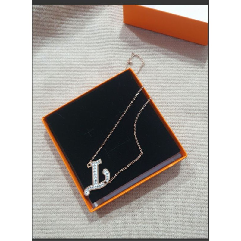 kalung Titanium Asli Rosegold Premium Quality Anti karat anti alergi Stainless steel ori GTT-8234