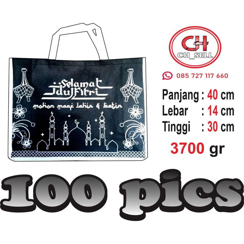 

Tas Lebaran Idul Fitri Goodie Bag Pink Tidur Parsel Ramadhan 100Pcs