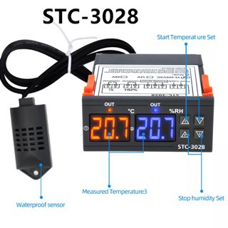 Thermostat Hygrostat STC-3028 Termostat Higrostat Digital Mesin Tetas Telur