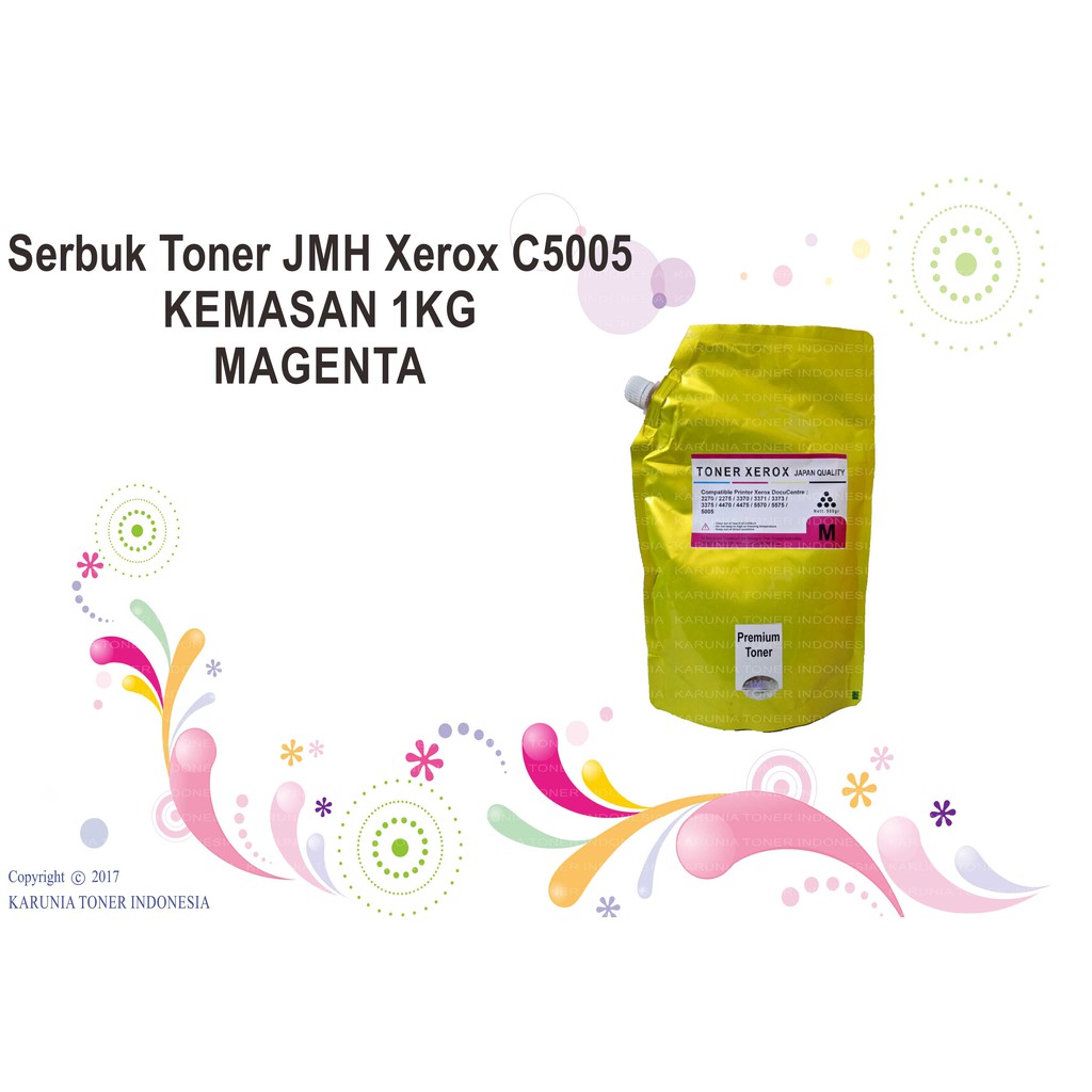 Serbuk Toner JMH Xerox C5005 KEMASAN 1KG MAGENTA