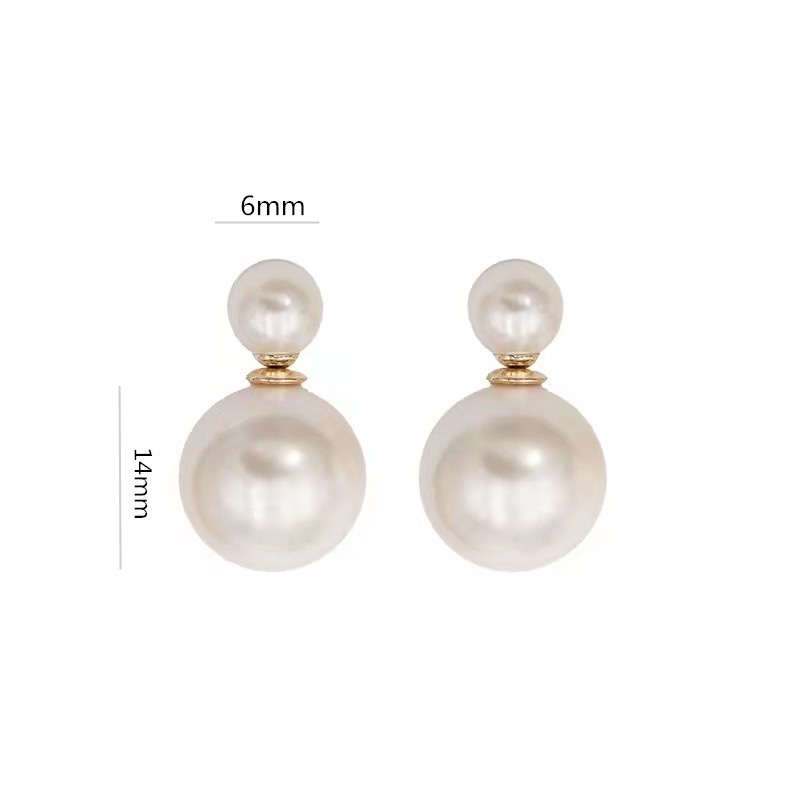 Versi Korea Sederhana Serbaguna Anting Mutiara Elegan Fashion Wanita Anting Aksesoris