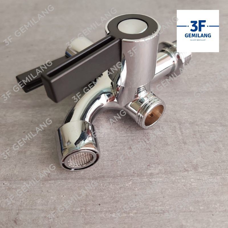 BANO - Kran Cabang Shower Chrome Engkol Uk 1/2 BANO HIGH QUALITY
