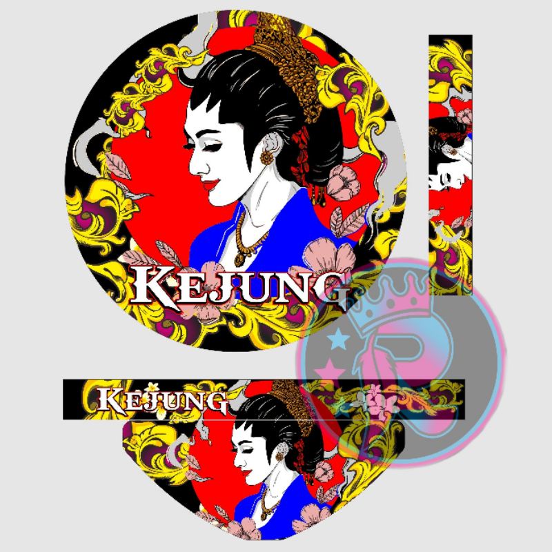 stiker tebok lovebird kejung javanese