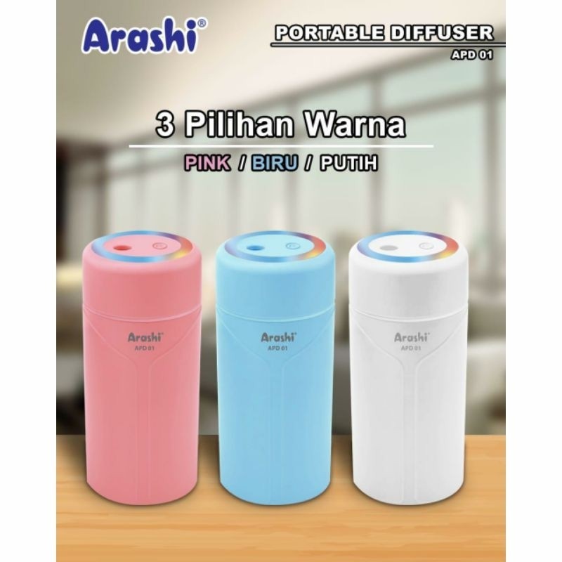 ARASHI APD 01 Portable Diffuser Pelembab Ruangan Pengharum Aromaterapi