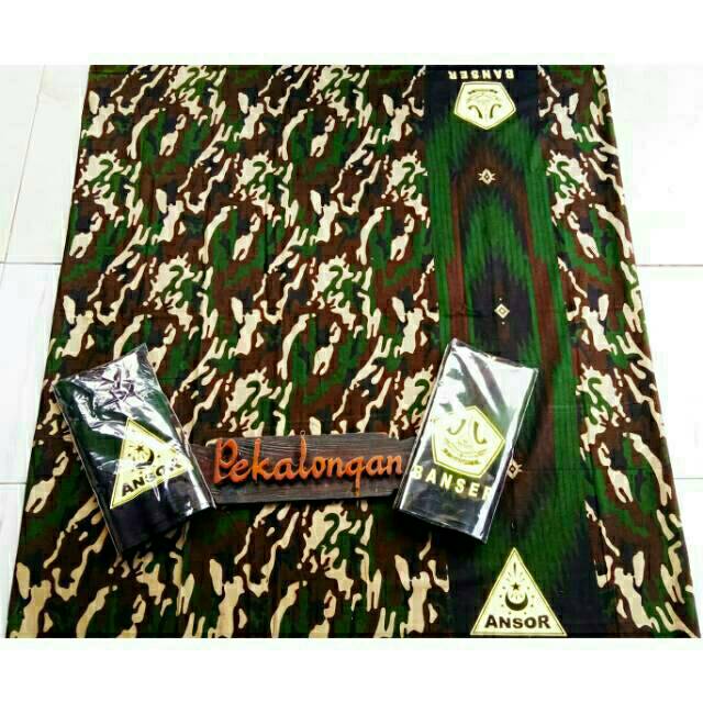 (TERLENGKAP) Sarung Doreng army | Sarung banser ansor | Sarung batik motif Doreng | Batik printing