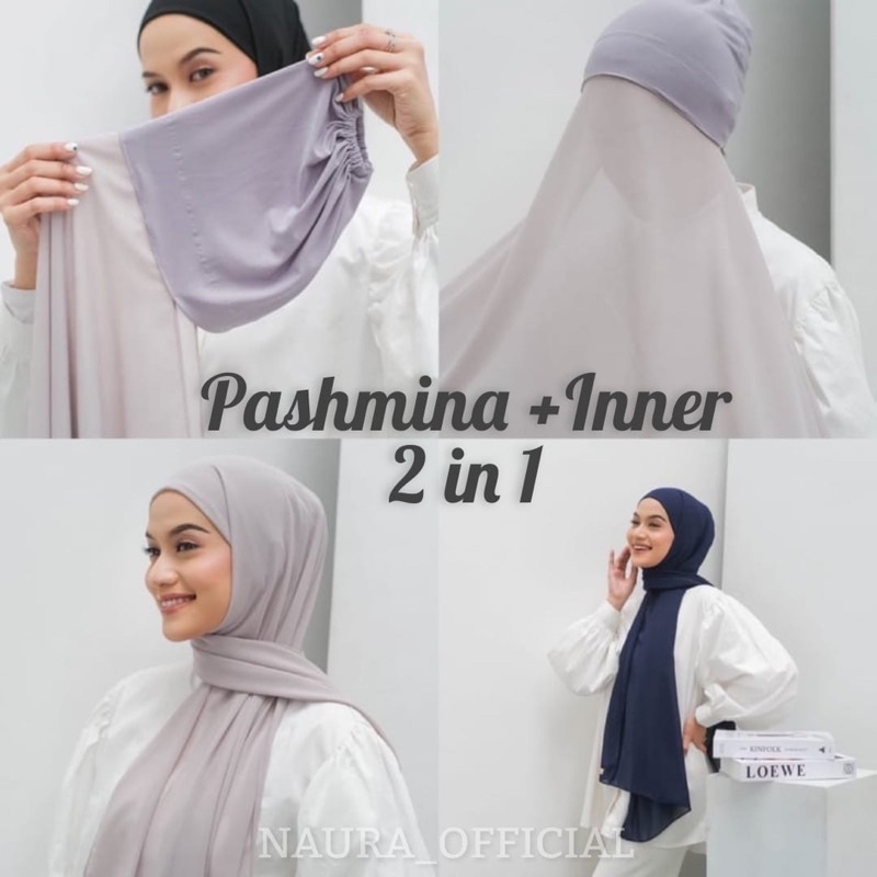 PASHMINA INNER 2in1 CERUTY BABY DOLL / Pashmina + Inner / Pashmina Inner Instan