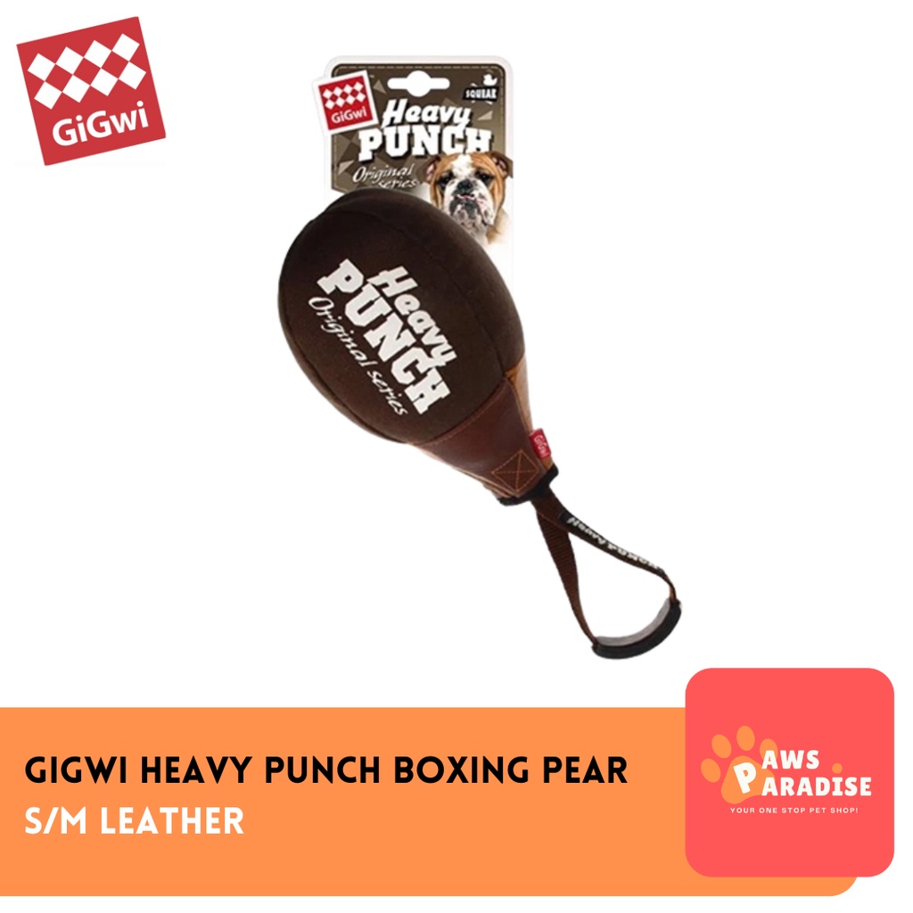 GIGWI Heavy Punch Boxing Pear with Squeaker - Mainan Gigit Anjing