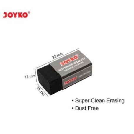 [PENGHAPUS] - Penghapus/Eraser Joyko 526-B40L Hitam Kecil