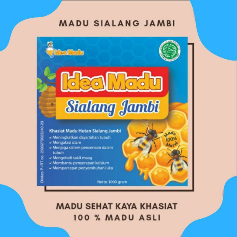 

250gr Madu Asli Sialang Jambi By Idea Madu 100 % Madu Murni