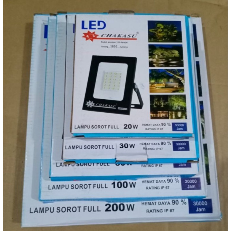 lampu sorot led putih chakasu 20watt super terang