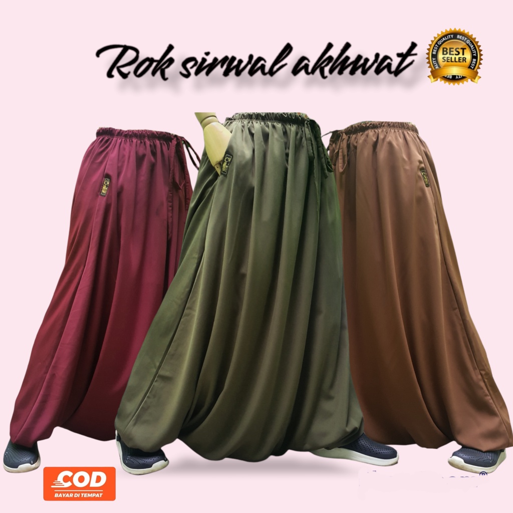 Rok Celana Sirwal Akhwat / Rok celana olahraga / sirwal akhwat fashion wanita muslimah / sirwal akhw
