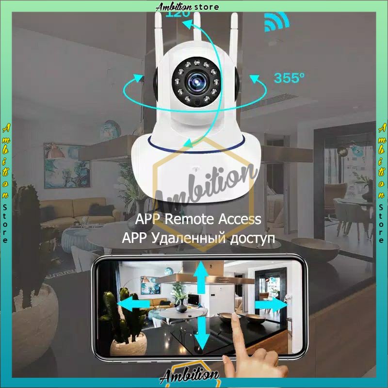 𝓝𝓔𝓦 𝓑𝓘𝓢𝓐 𝓒𝓞𝓓 Kamera Pengawas IP/V380 Wireless IP Camera HD 1080P [CCTV+SD Card] CCTV Wifi