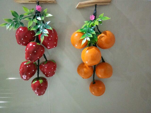 Artificial Fruits / Buah Palsu, Hiasan Dinding Aneka Buah Mirip Aslinya, Isi 6