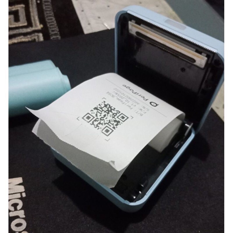 Label stiker thermal  printer peripage kertas thermal edc 58x30mm