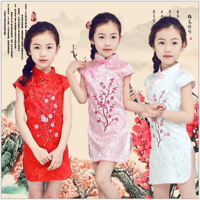 Dress Cheongsam Sakura Anak Baju China Anak Import Termurah