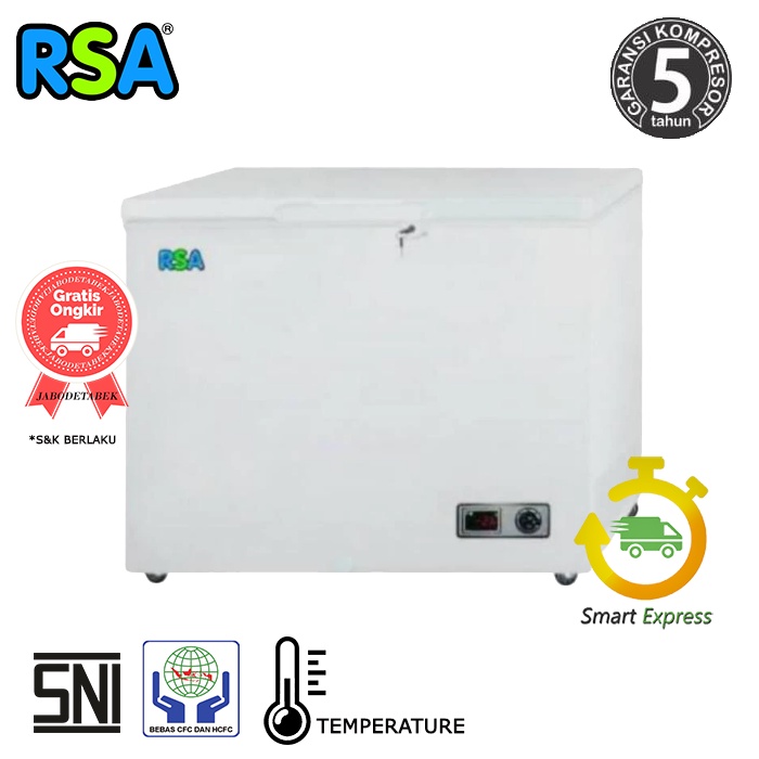 CHEST FREEZER RSA CF 310 / CF310 / CF-310 - (1 PINTU / 310 LITER)