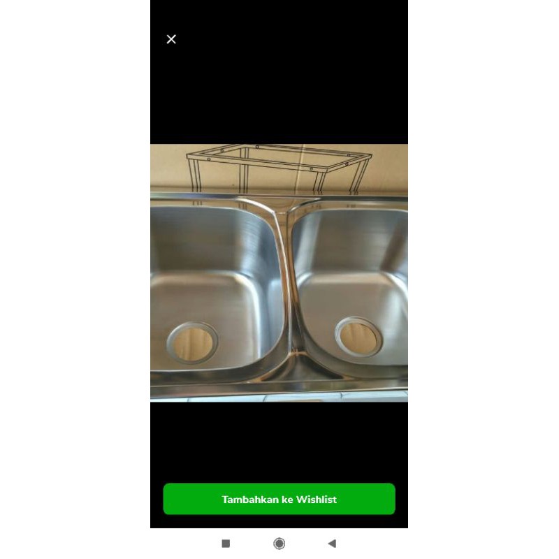 sink portable lobang dalam bak cuci piring portable