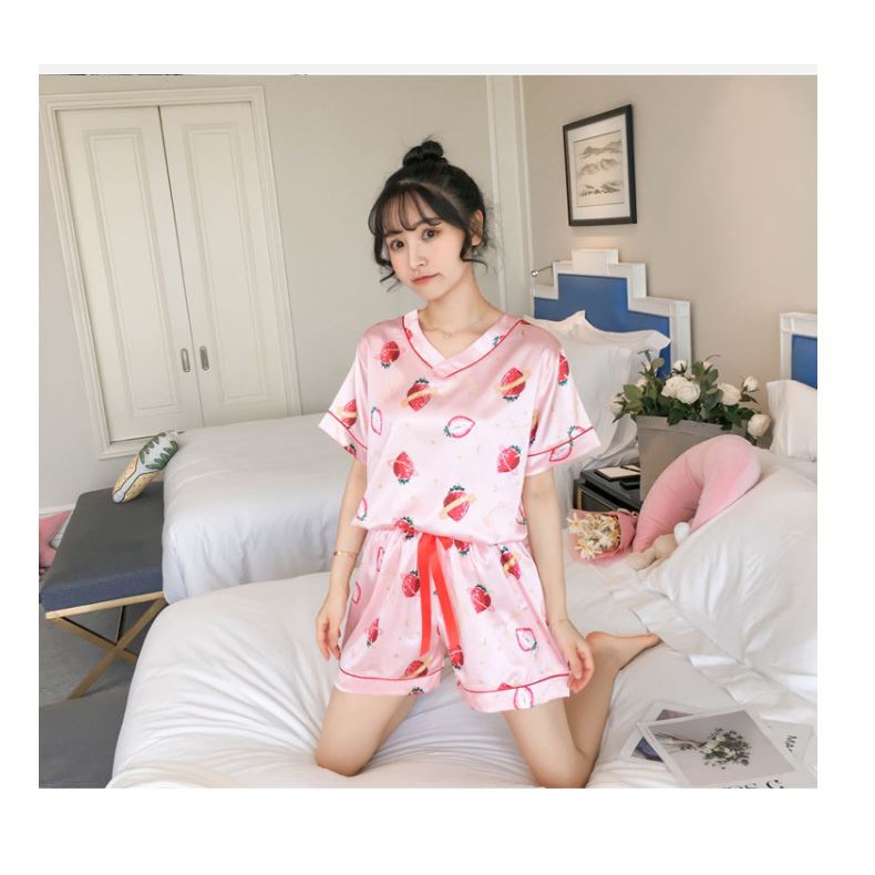 Baju tidur piyama untuk wanita bahan import harga murah BTB003