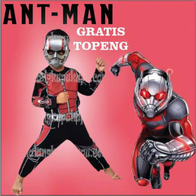 Kostum baju anak ant man terbaru Avenger ant man