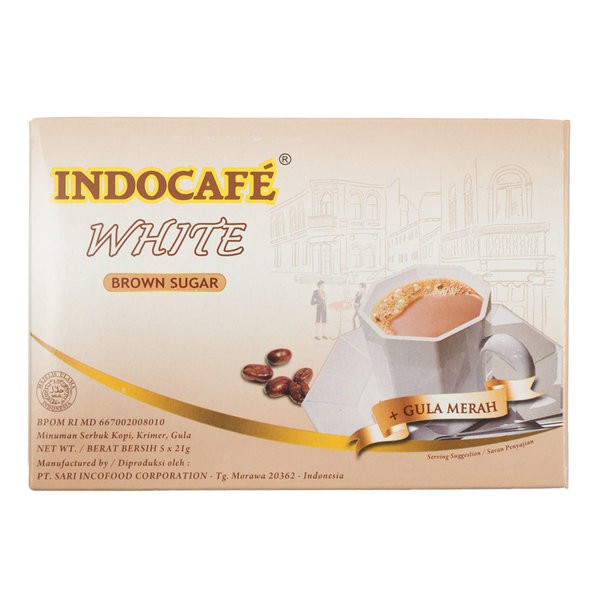 

Indocafe White Coffee with Brown Sugar 5's x 21gr