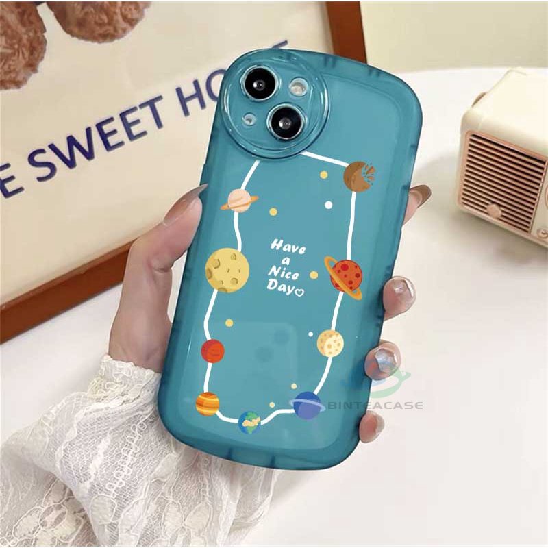 Casing TPU Realme 5 5i 6i C3 C35 C21Y C25Y C21 RealmeC11 2021 C25 C15 C12 C2 Motif Planet Kartun