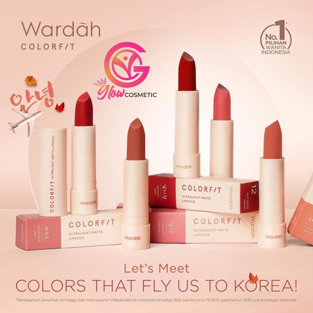 WARDAH COLORFIT ULTRALIGHT MATTE LIPSTICK (Series Korea)