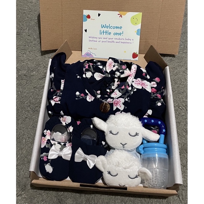 Hampers Baby Girl Jumper Set| Kado Lahiran bayi perempuan | gift set | Kado Lahiran bayi-Navy