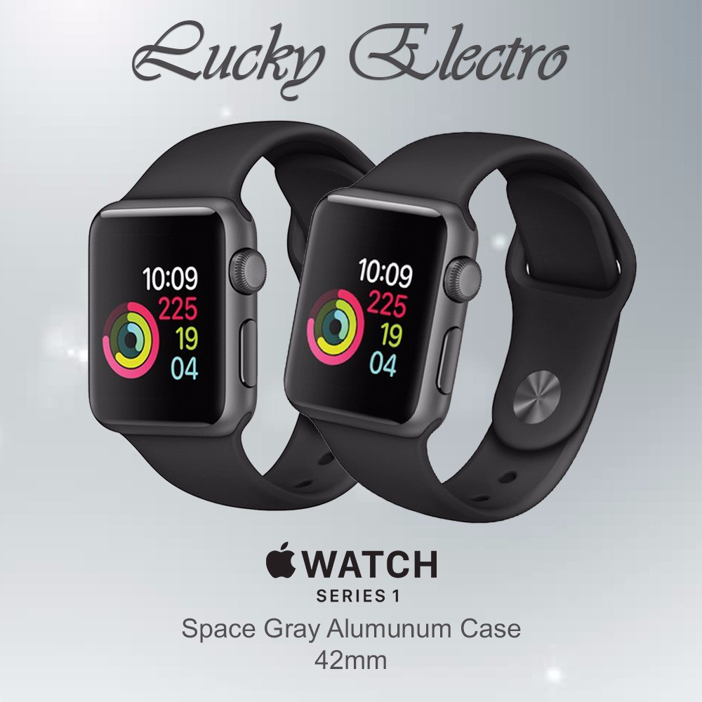 apple watch series 1 38mm space grey aluminium case
