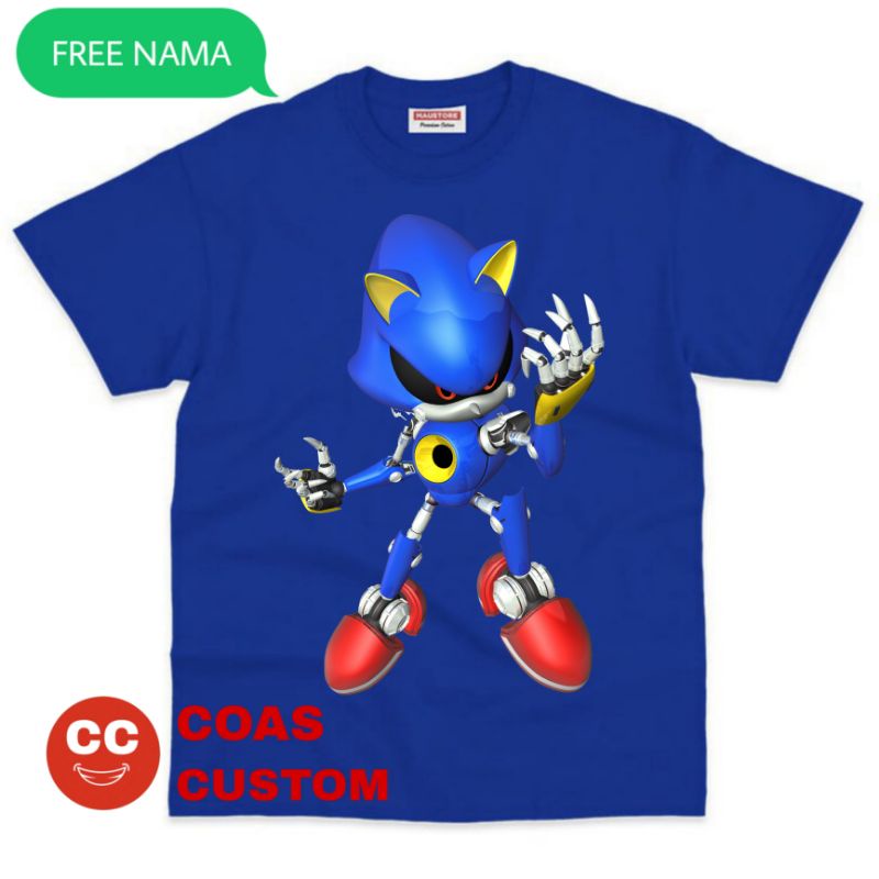 BAJU SONIC KAOS METAL SONIC ANAK TERBARU