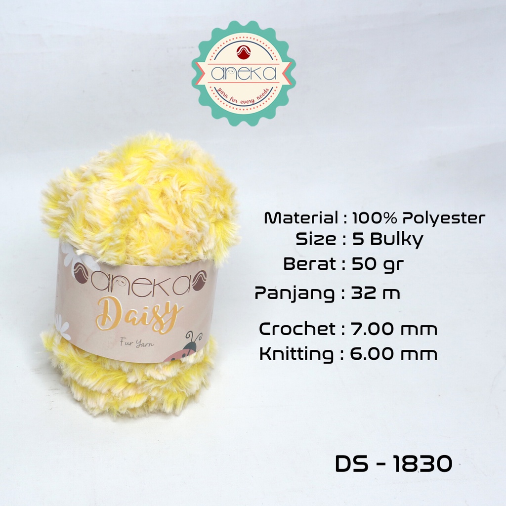 Benang Daisy / Bulu / Faux Fur Yarn 50 gr - 1830