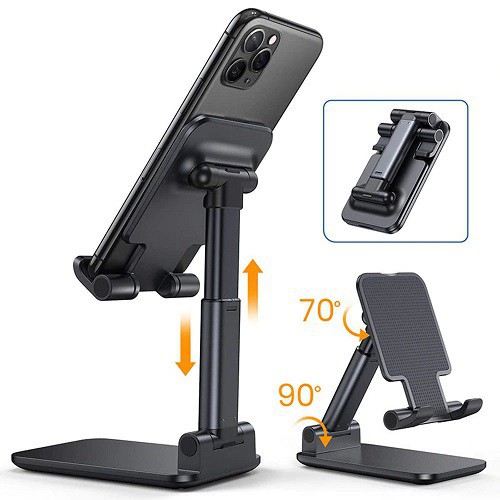 (COD Makassar) Phone Holder / Lazypod Arm Universal Tablet PC Desktop Holder dengan Klip 360 Derajat