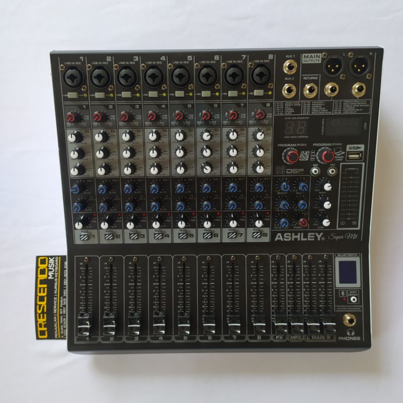 AUDIO MIXER 8 CHANEL ASHLEY SUPER M8 Original
