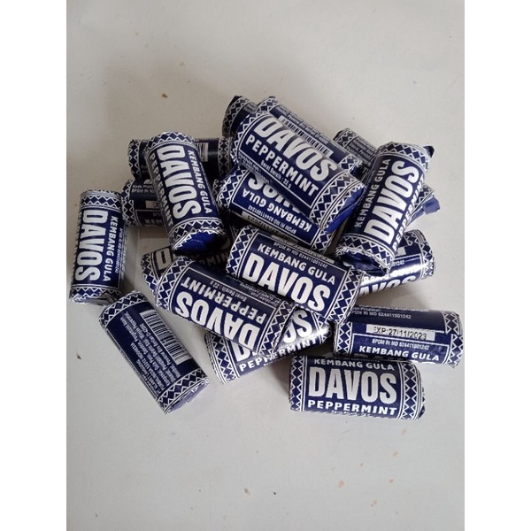 

(isi 10 roll) PERMEN DAVOS PEPPERMINT | PERMEN JADUL | KEMBANG GULA DAVOS