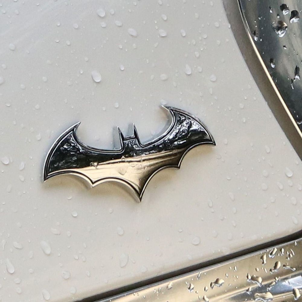 Suyou Stiker Emblem Logo Batman 3d Bahan Metal Untuk Mobil / Motor