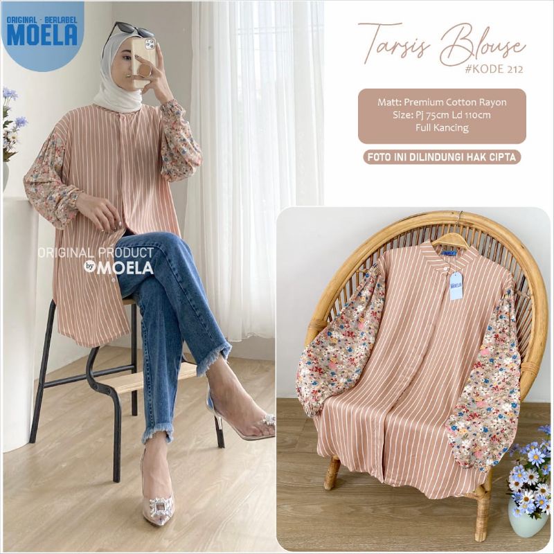 TARSIS BLOUSE LD 110cm // ATASAN WANITA ORIGINAL BERLABEL // BY MOELA-212