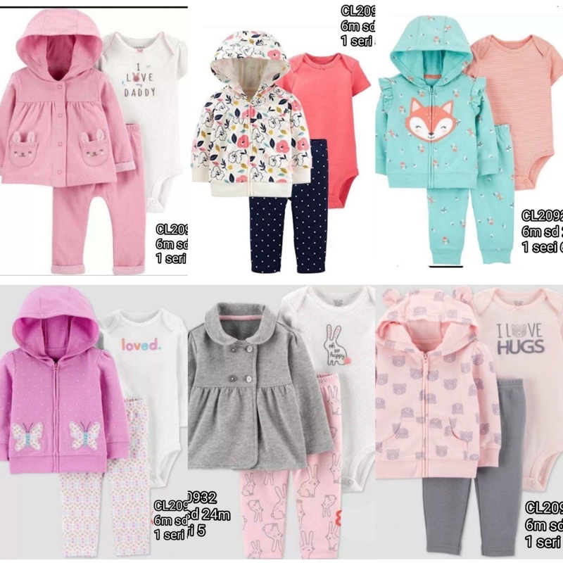 CATELL LOVE HODIE JACKET  GIRLS SET 3 IN 1 JCL311