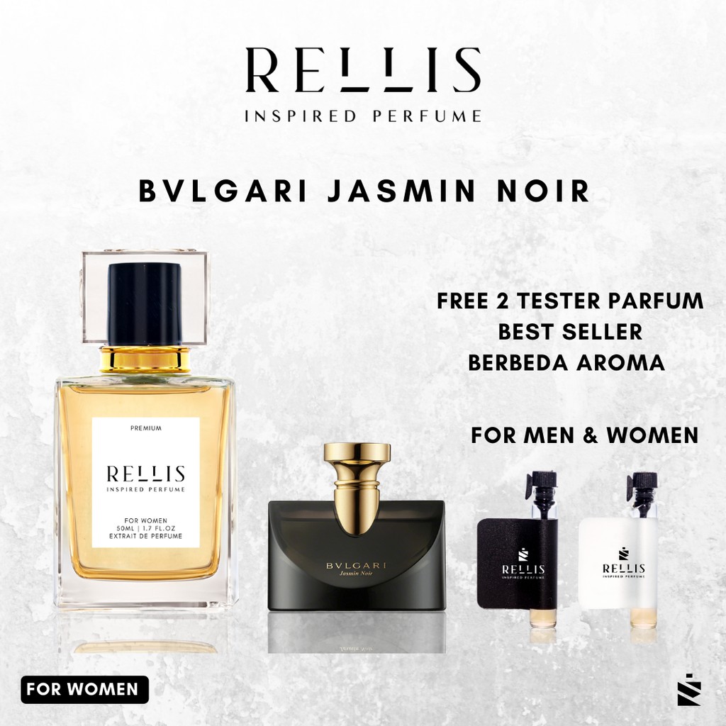RELLIS Inspired Parfum BVLGARI JASMIN NOIR Parfume Original Wanita Tahan Lama