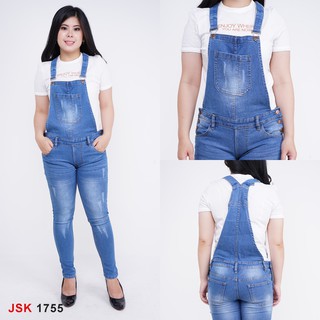 Overall Skinny Jeans Distroy Wanita  Baju  Kodok  Baju  