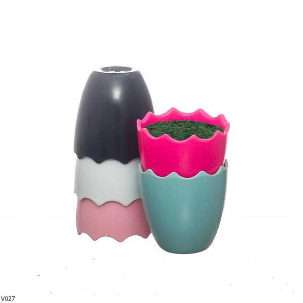 Vas Bunga Melamin 6cm V027 (Busa+lumut)