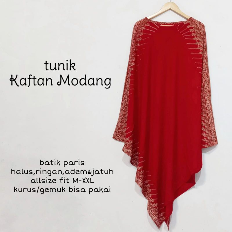 Tunik Kaftan Modang bahan Batik Paris