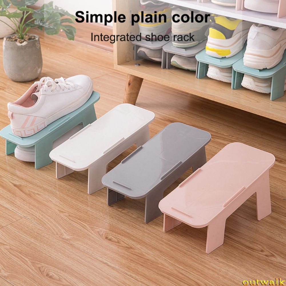 Double layer removable and combined simple shoe rack creative shoe rack household shoe storage rack OW