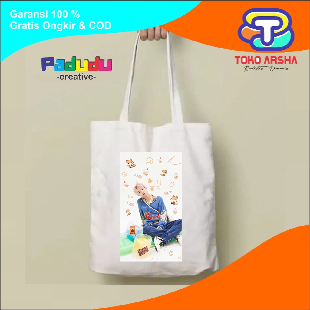 RENJUN NCT Tas Totebag Aesthetic Vintage Toko_arsha