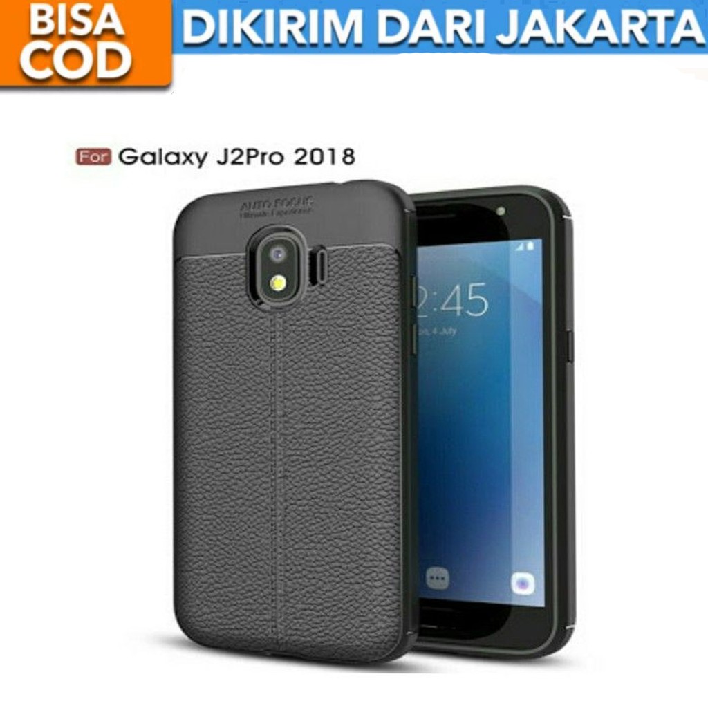 Case Auto Focus Samsung Galaxy J2 Pro 2018 Leather Experience SoftCase Slim Ultimate / Casing Kulit