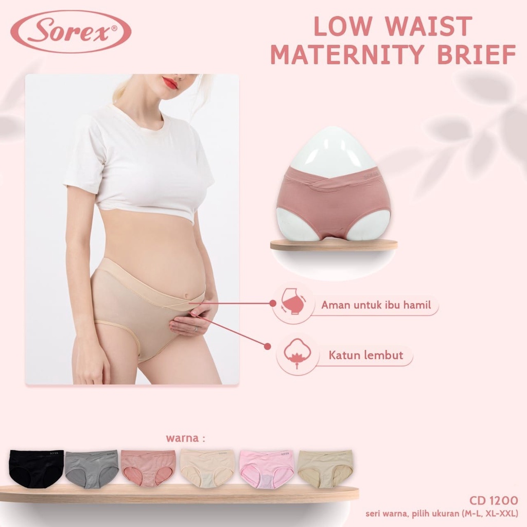 Celana Dalam Hamil Sorex Art 1127//CELANA DALAM HAMIL / CD LOW WAIST MATERNITY PANTY / SEPINGGANG SOREX 1200 rajut SEPINGGUL NILON// CD BASIC SUPER SOFT 1238 ,1239 &amp; 1251