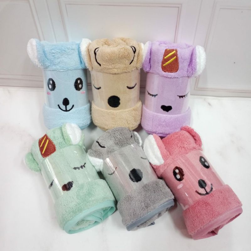 [Isi 6pcs] Handuk olahraga Microfiber Boneka Timbul 35x75cm