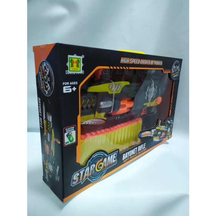Mainan Pistol Gun Soft Bullet Blaster Nerf Replika SB416