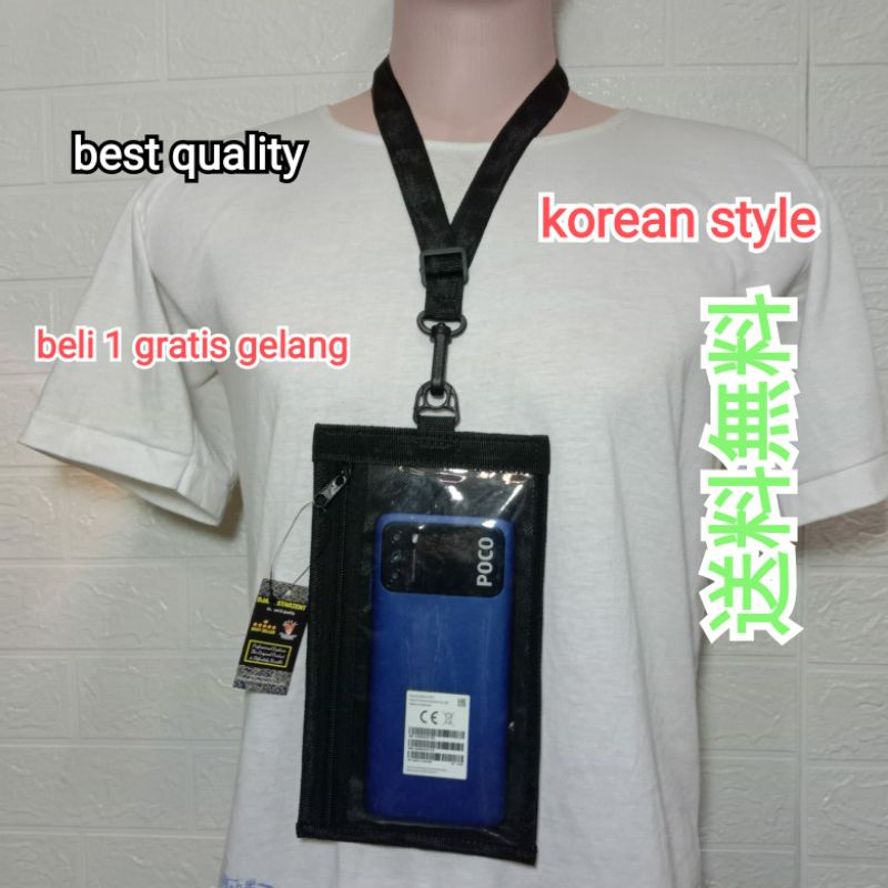 Dompet Hp Mika Tali Gantung Pria Wanita Anti Air Waterproof